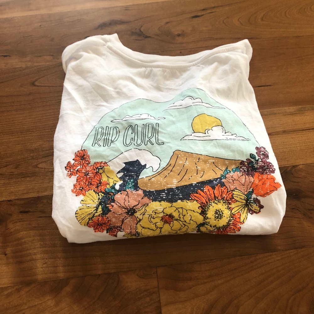 Rip Curl White Long Sleeved Shirt